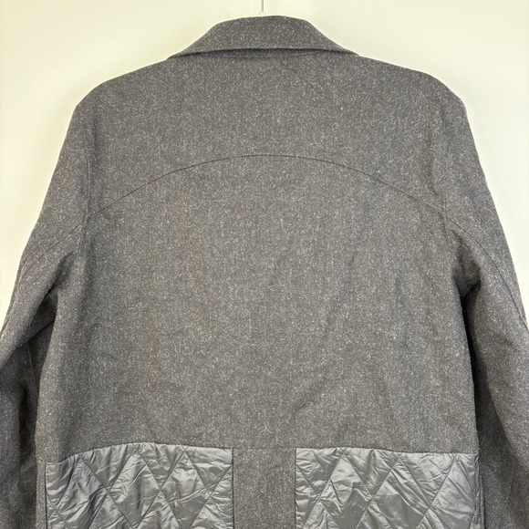 Lululemon Roam Far Wool Coat Heathered Black Gray Women's Size 10 - Picture 10 of 16